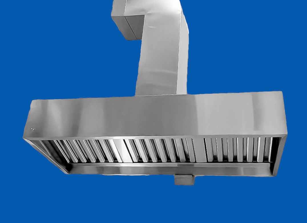 Campana extractora industrial de acero inoxidable